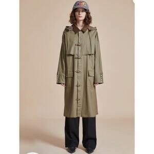 FOUND Waxed Cotton Prairie Coat Size Small